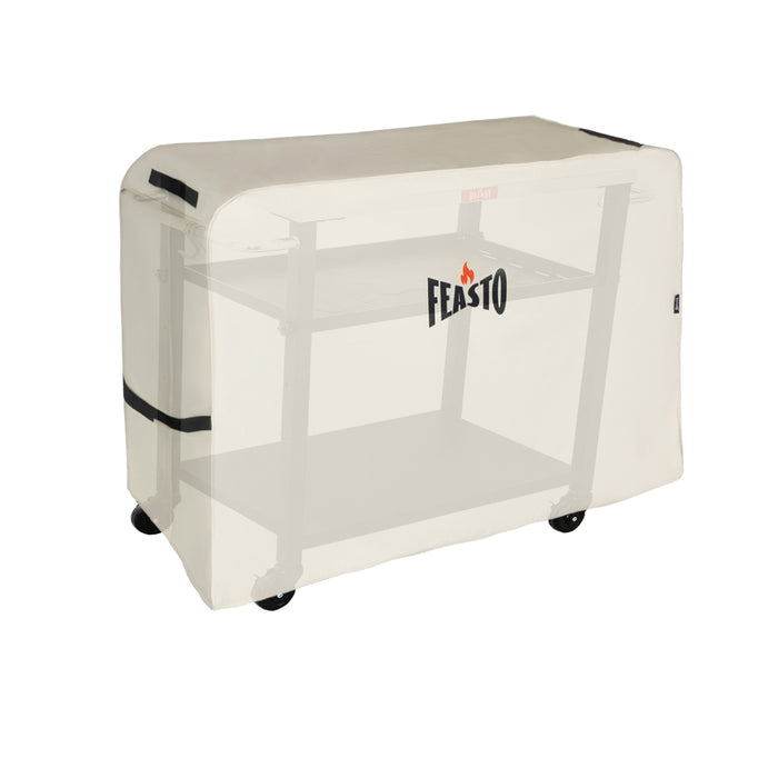FEASTO Premium Waterproof Dining Cart Cover, Beige (34.3" x 16.5" x 31")