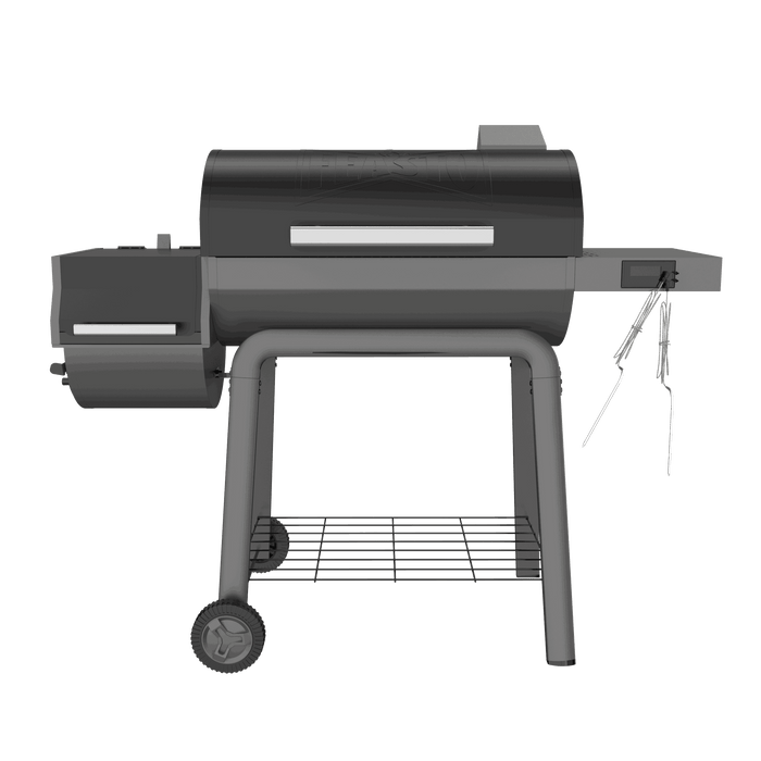 Charcoal Grill with Offset Smoker & Digital Temperature Control