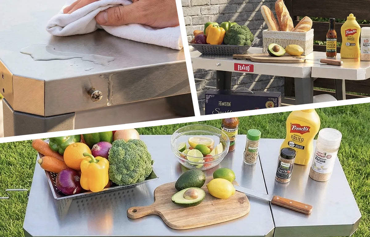 HEAVY-DUTY STAINLESS STEEL WORKSPACE