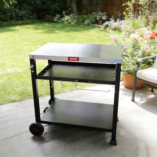 Feasto Three-Shelf Movable Food Prep and Work Cart Table,Cover Included