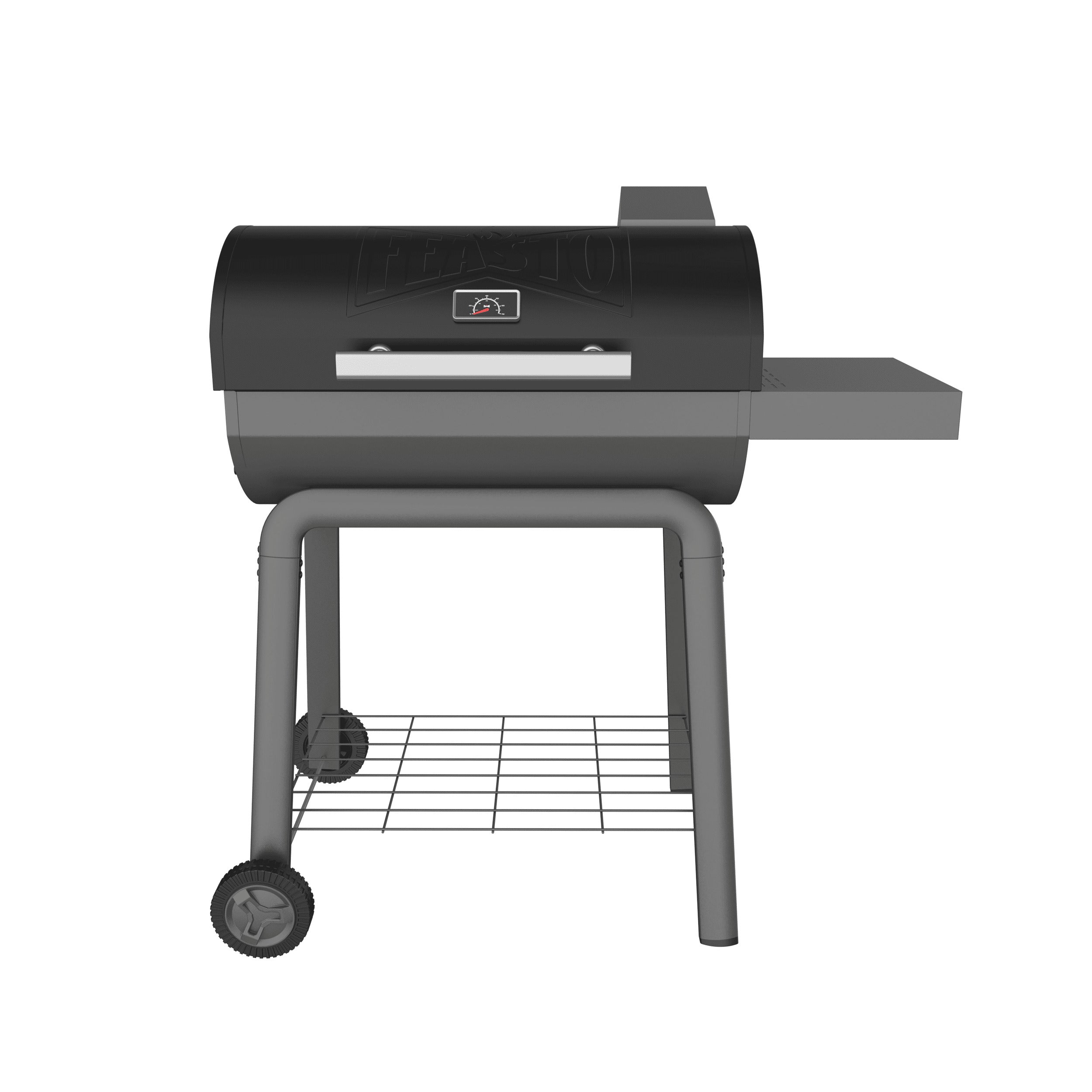 Charcoal Grill with Side Table – FEASTO