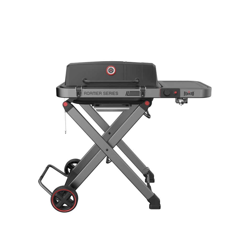 Portable Gas Grill with Foldable Cart