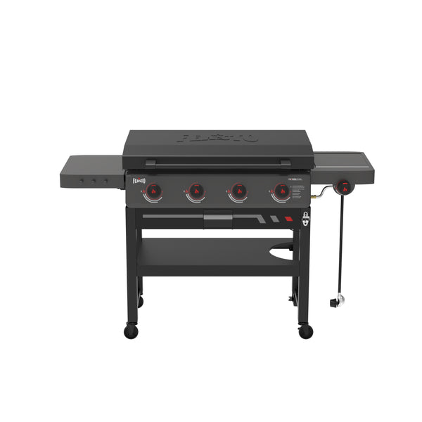 4-Burner Gas Griddle with Side Burner & Hood