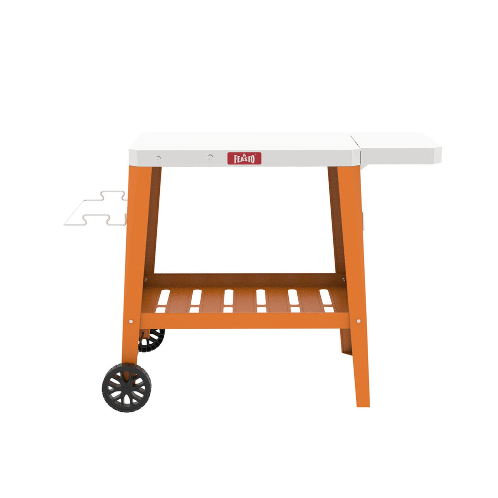 Outdoor Grill Cart with Foldable Table for Pizza Oven Cooking 360 view