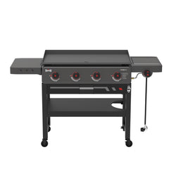 4-Burner Gas Griddle with Pre-Seasoned Cooktop & Side Burner