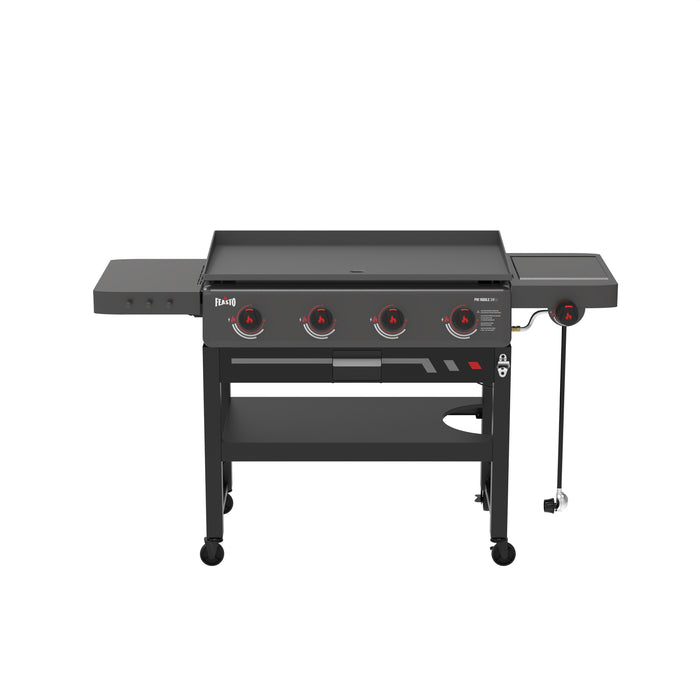 4-Burner Gas Griddle with Side Burner
