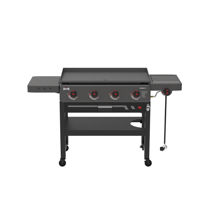 4-Burner Gas Griddle with Side Burner