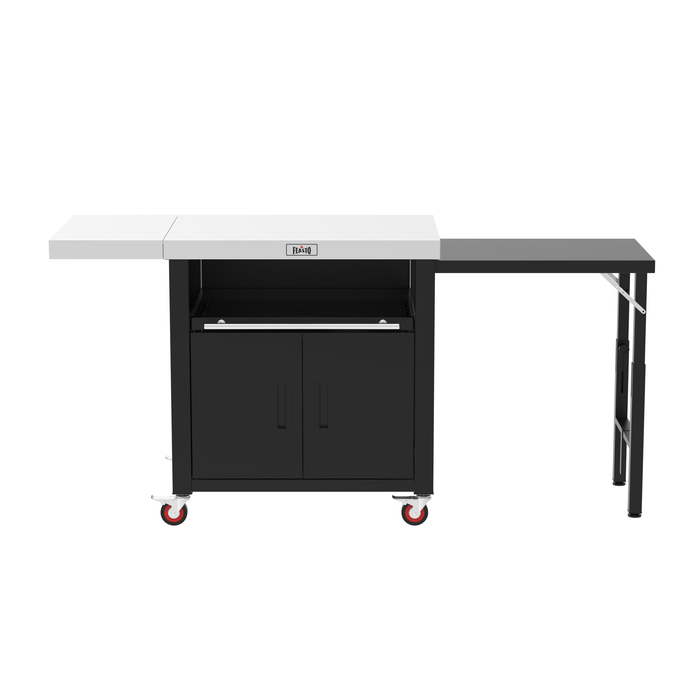 Outdoor Grill Cart with Dual Foldable Side Tables