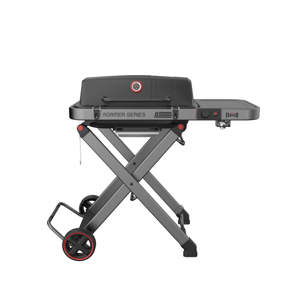 Portable Gas Grill with Foldable Cart 360 view