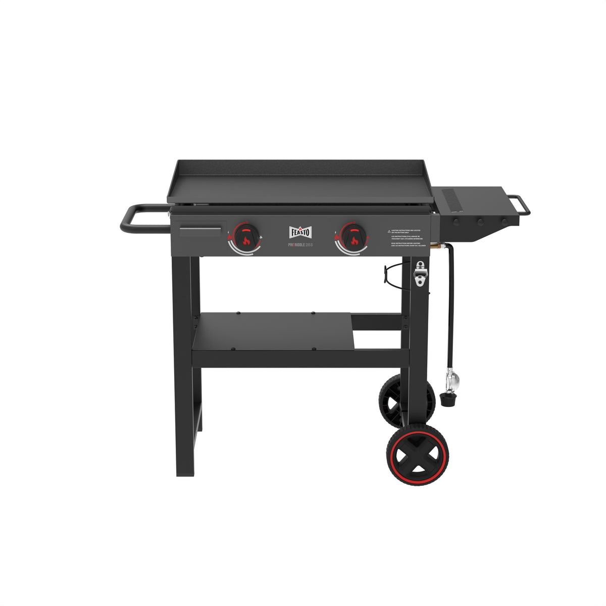 2-Burner Gas Griddle with Side Shelf