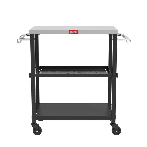Outdoor Grill Cart with Adjustable Shelves