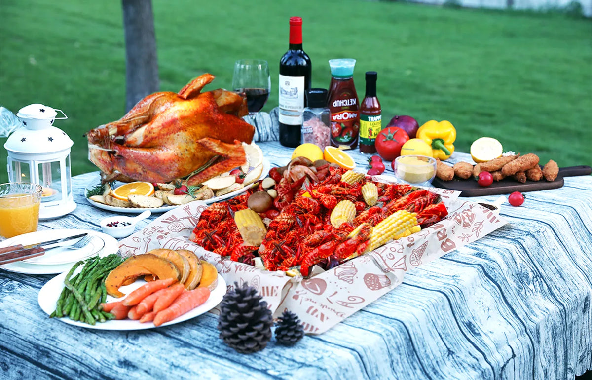 30 Qt Outdoor Turkey Fryer with Fish Fryer Basket Kit