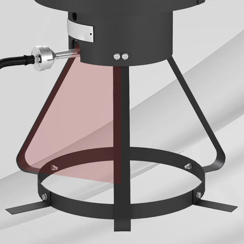 30 Qt Outdoor Turkey Fryer & Seafood Boiler Kit with Triangular Base Contour