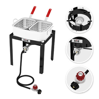 18 Qt Fish Fryer with Baskets