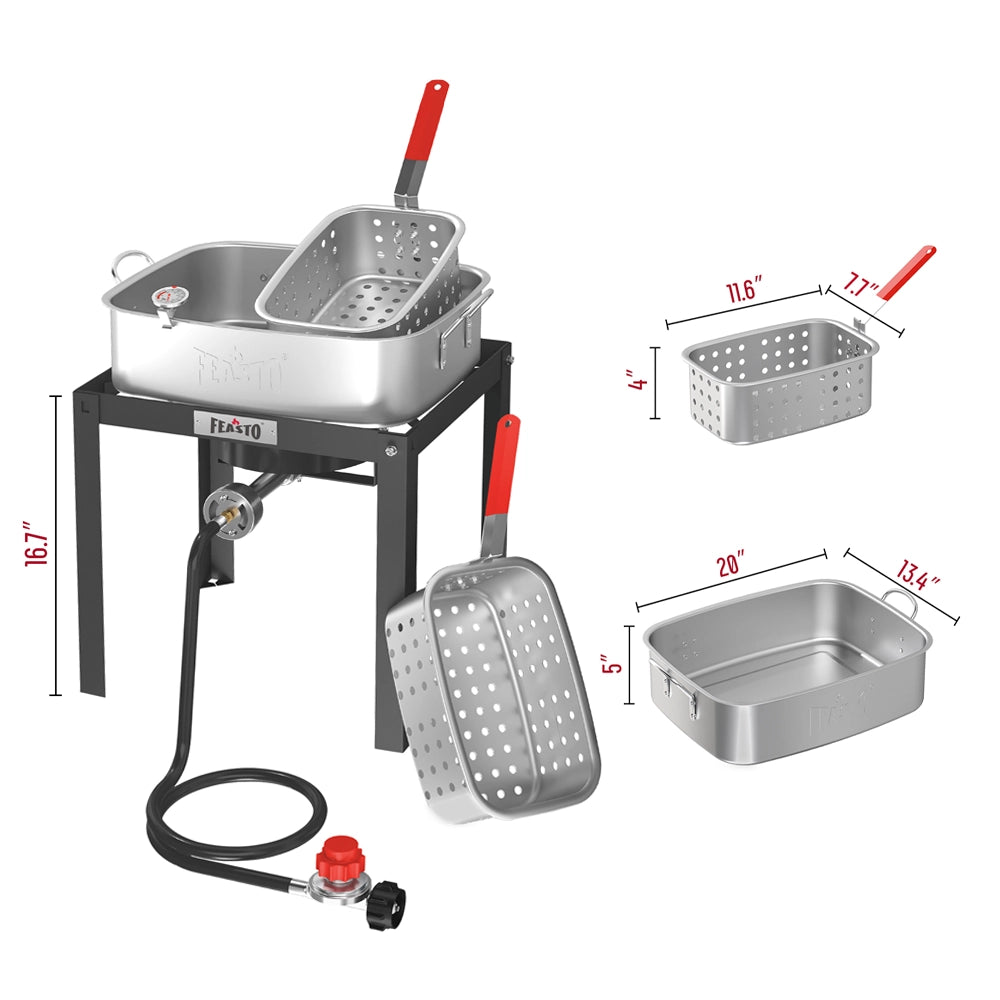 18 Qt Fish Fryer with Baskets