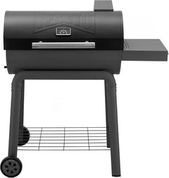 Black Char-Broil barbecue grill on a white background