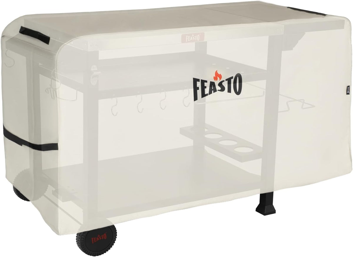 Feasto Outdoor Grill Table Cart, Pizza Oven Stand with Cover