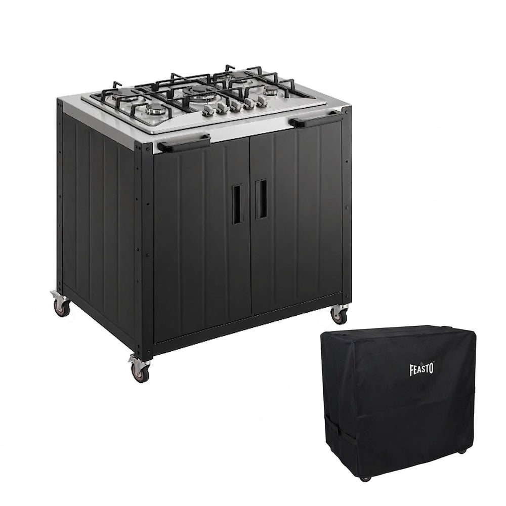 Outdoor 5-Burner Gas Stove & Cover
