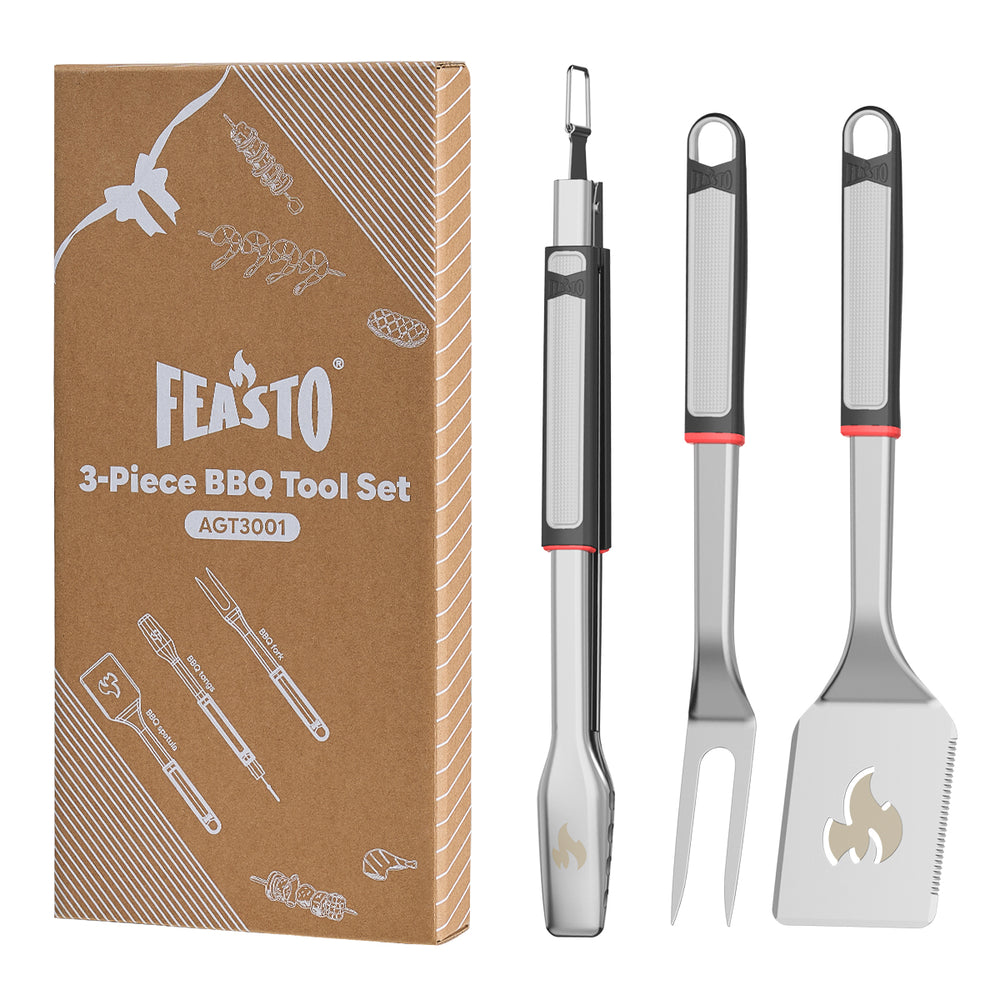 3-Piece BBQ Grill Tool Set