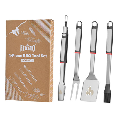 4-Piece BBQ Grill Tool Set