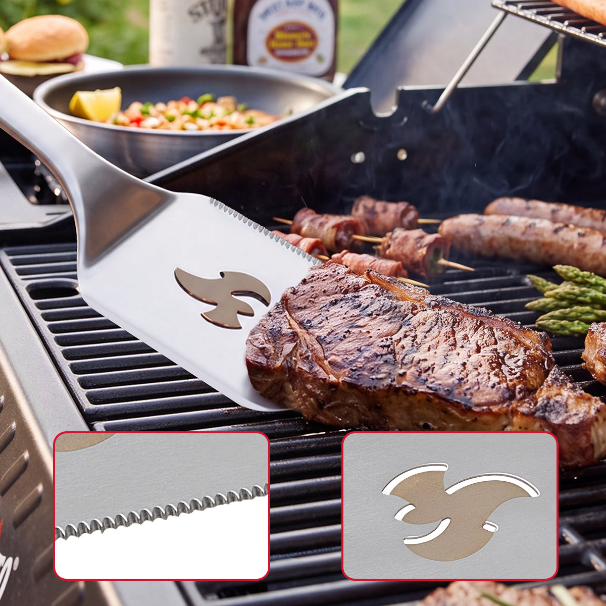 4-Piece BBQ Grill Tool Set