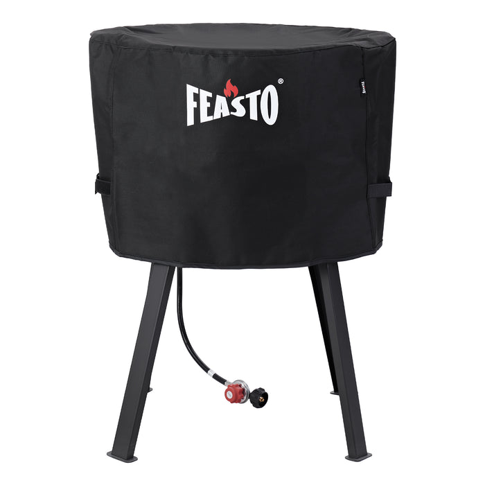 28-Inch  Outdoor Concave Comal Cover with Adjustable Velcro Strap