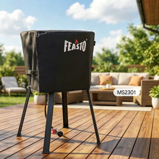28-Inch  Outdoor Concave Comal Cover with Adjustable Velcro Strap