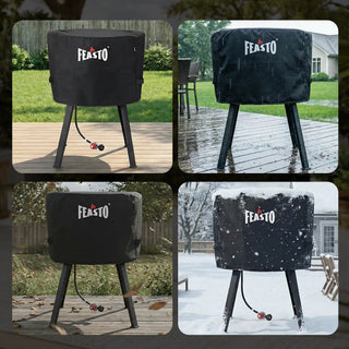 28-Inch  Outdoor Concave Comal Cover with Adjustable Velcro Strap