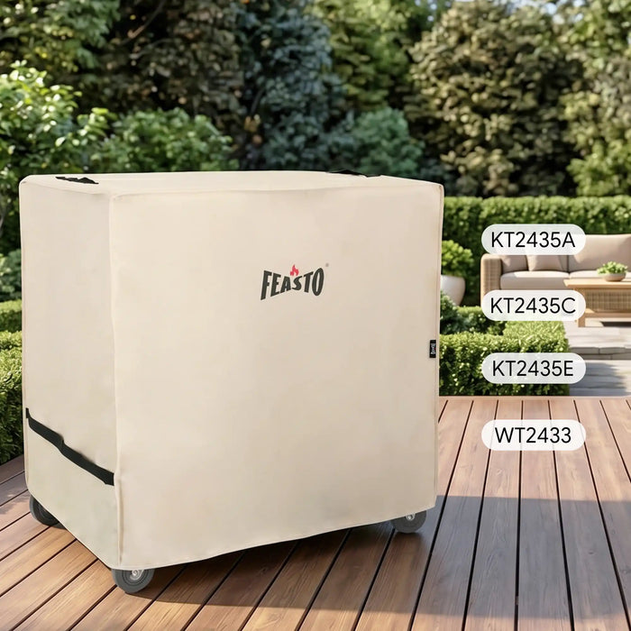 36-Inch Outdoor Prep Grill Cover with Adjustable Velcro Strap
