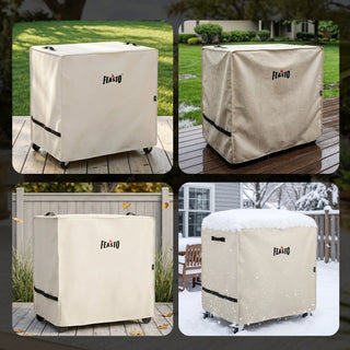 36-Inch Outdoor Prep Grill Cover with Adjustable Velcro Strap