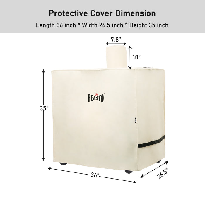 Feasto Outdoor Dining Cart Cover for Feasto Modular Outdoor Kitchen Sink Station, Heavy Duty Waterproof Cover for Feasto Dining Cart, Beige