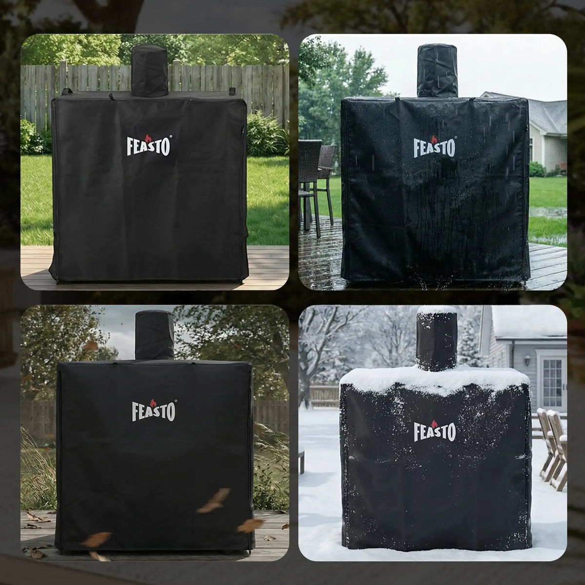 36-Inch  Outdoor Prep Table Cover with Roll-Up Zippered Door & Sink
