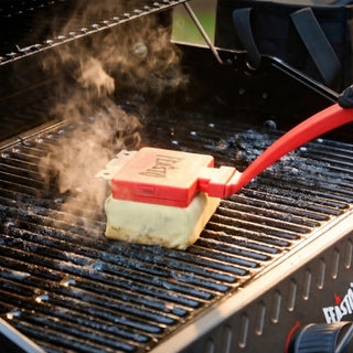 Bristle-Free Steam Grill Brush with Scraper