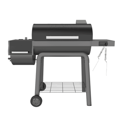 Charcoal Grill with Offset Smoker & Digital Temperature Control