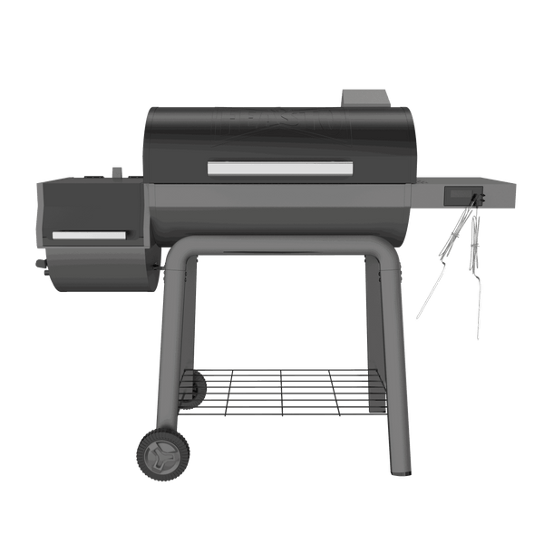 Charcoal Grill with Offset Smoker & Digital Temperature Control