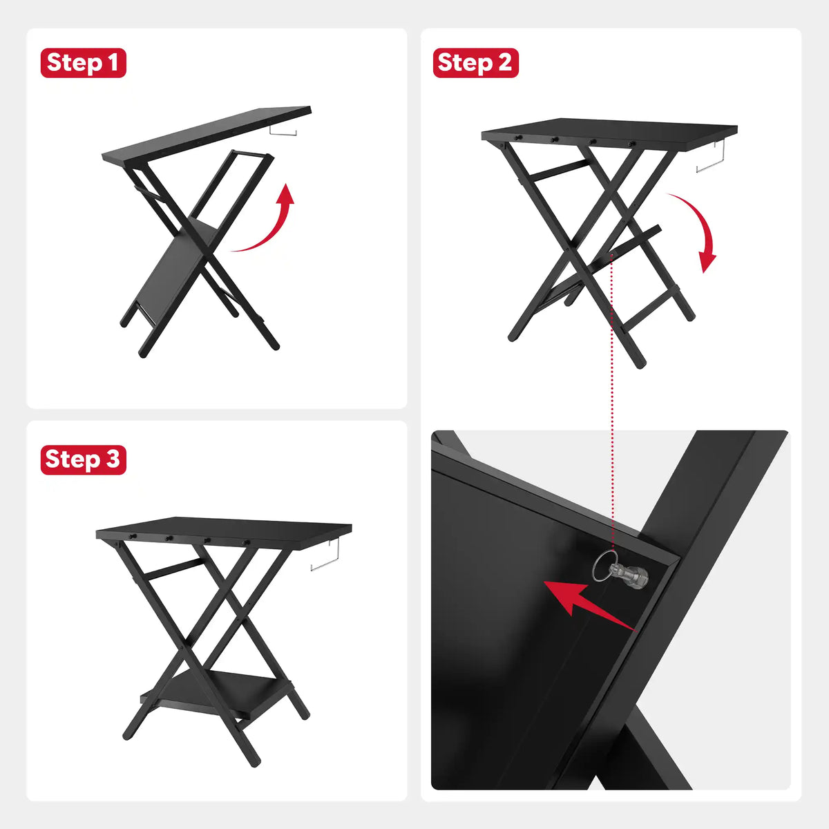 Grill Cart with Foldable Tripod Frame