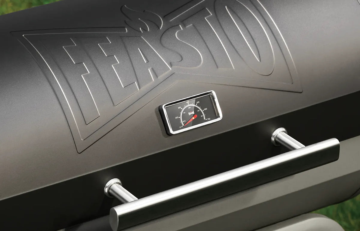 Charcoal Grill with Offset Smoker & Side Table