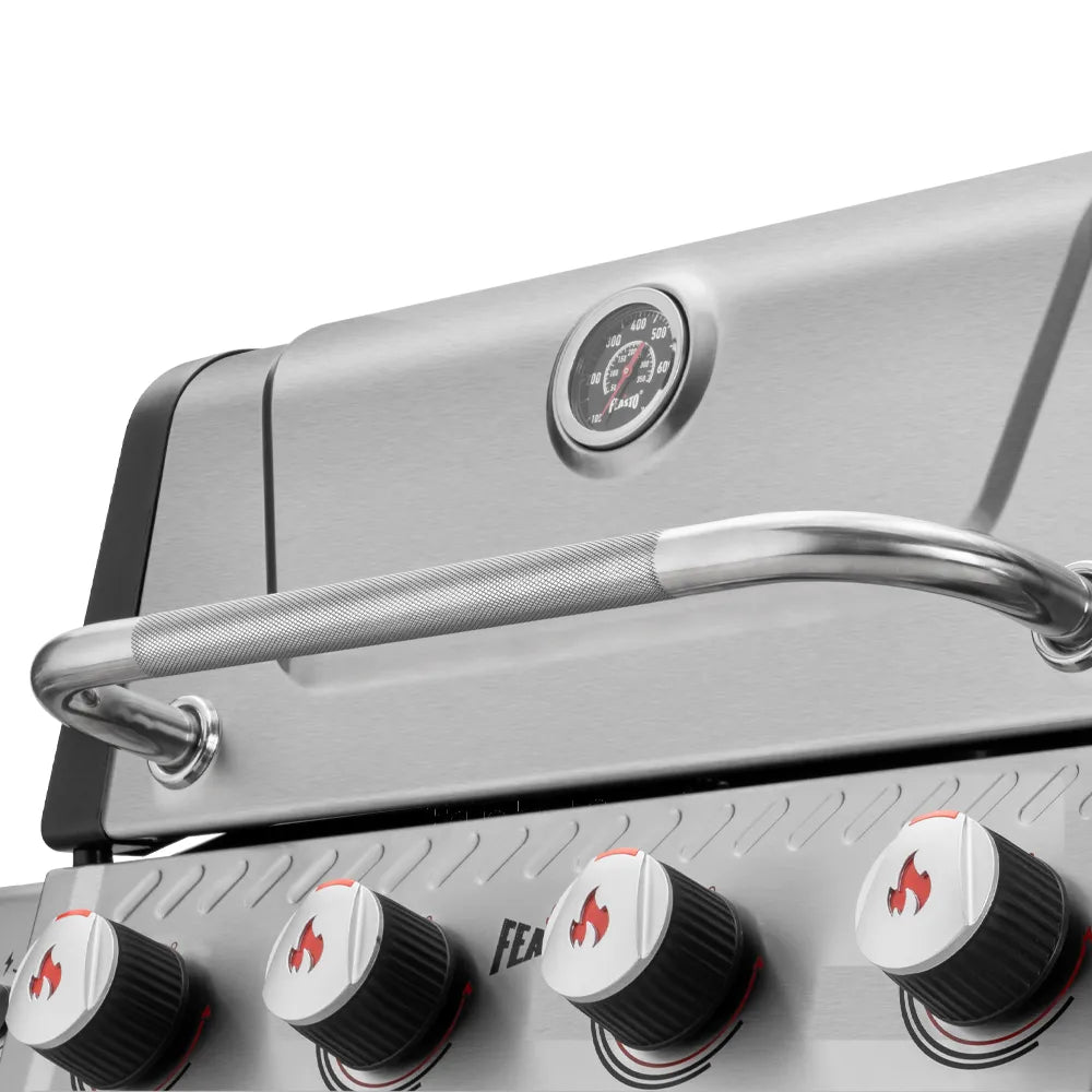 4-Burner Gas Grill with Side Burner
