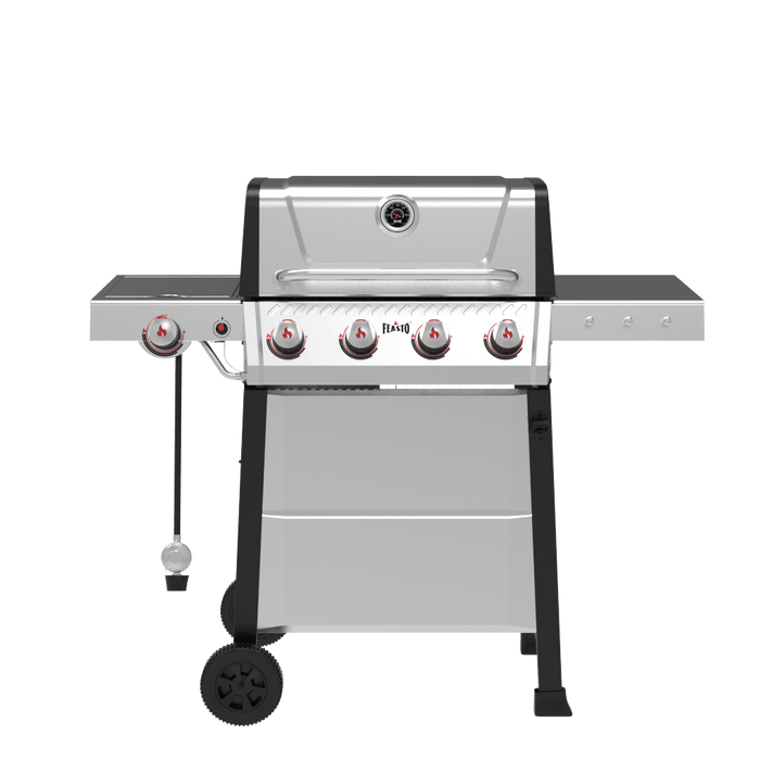 4-Burner Gas Grill with Side Burner