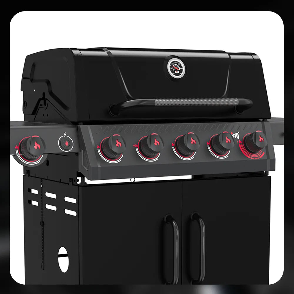 5-Burner Gas Grill with Sear Burner & Side Burner