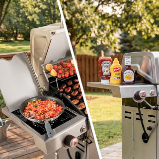 Stainless Steel 5-Burner Gas Grill with Sear Burner & Side Burner