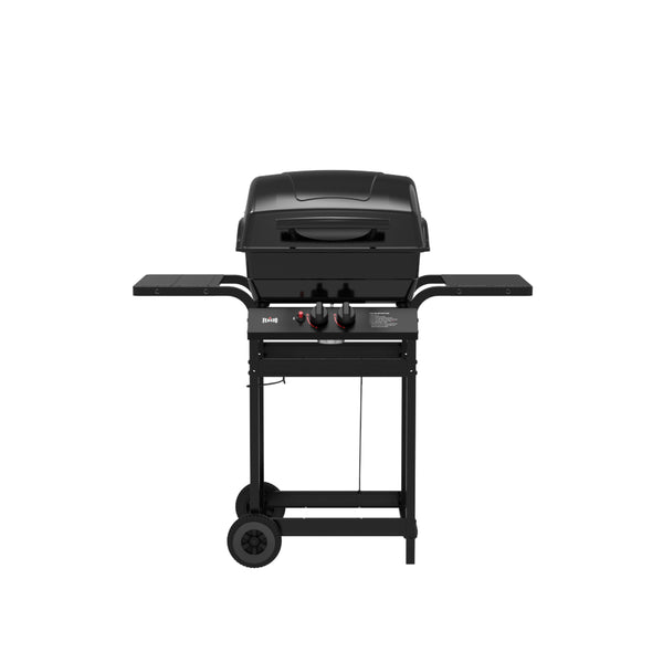 2-Burner Gas Grill with Dual Side Tables