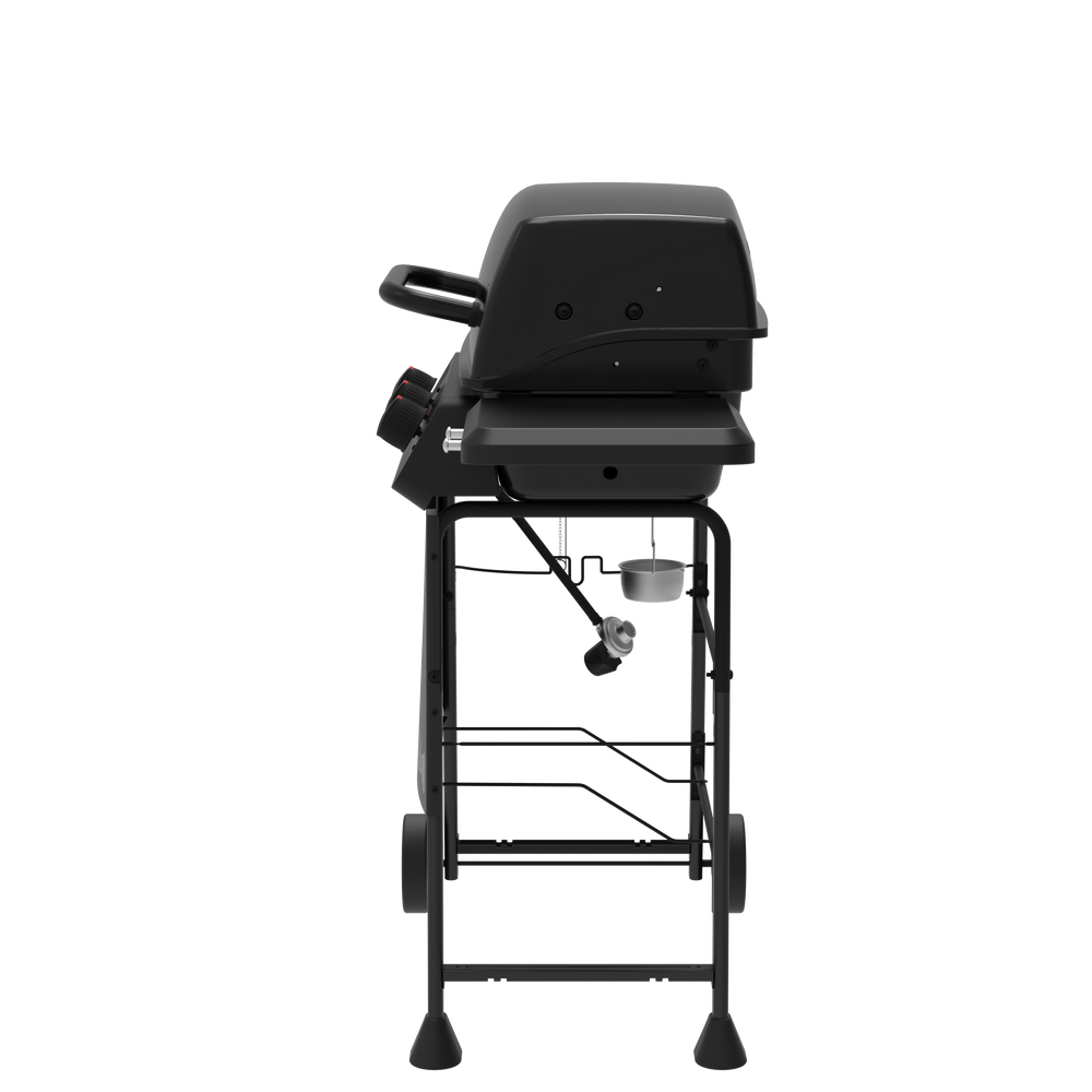 3-Burner Gas Grill with Dual Side Shelves 360 view