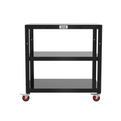 Outdoor Kitchen Cart with Stainless Steel Top & 3-Tier Storage