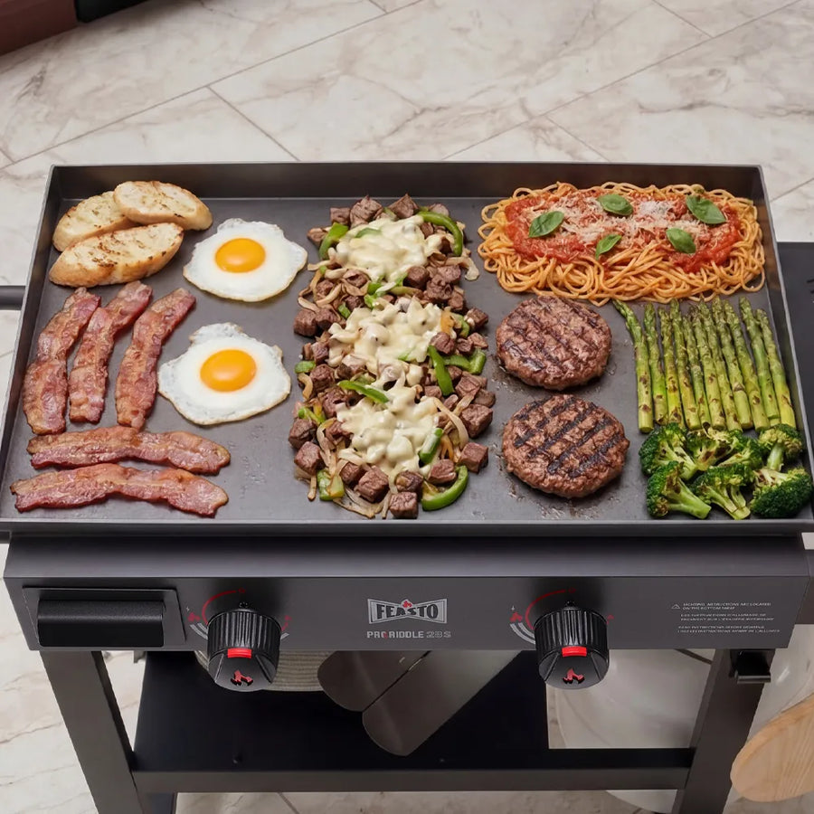 2-Burner Gas Griddle with Side Shelf