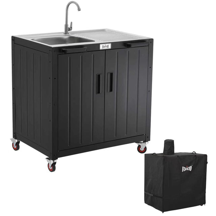 Outdoor Kitchen Cart with Cover